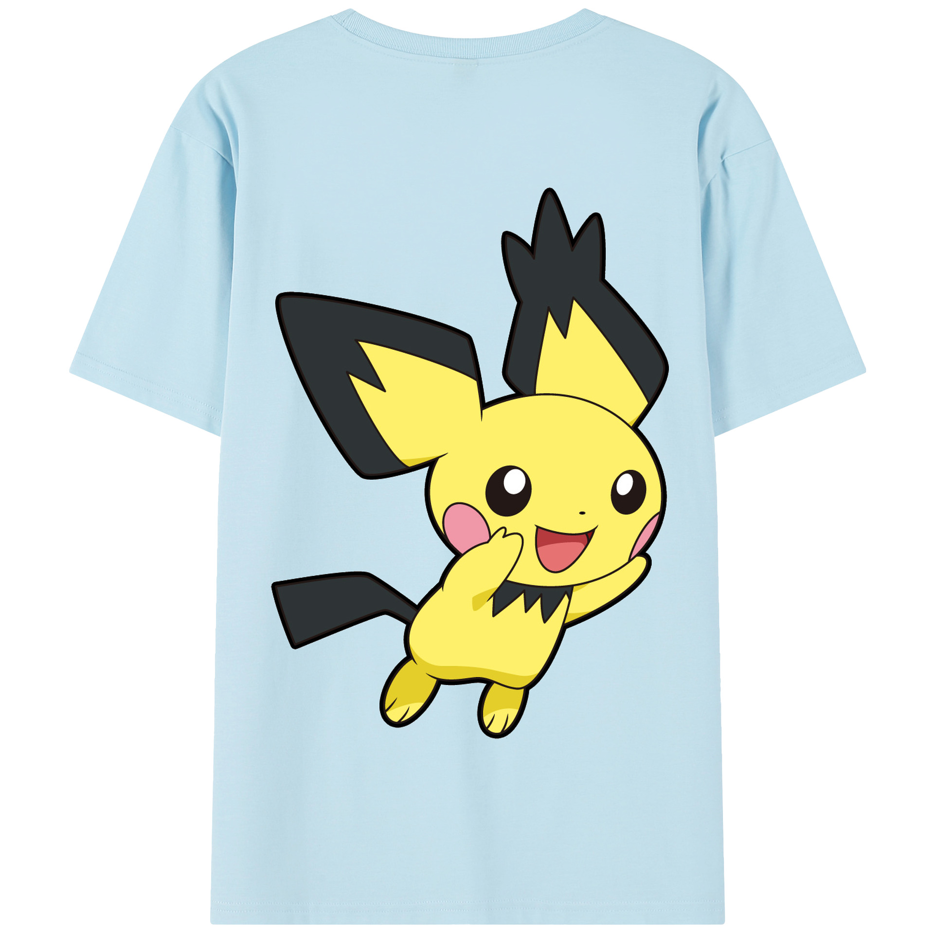（画像用） ポケットモンスター Pokémon 綿100％半袖Tシャツ（背面プリント）
